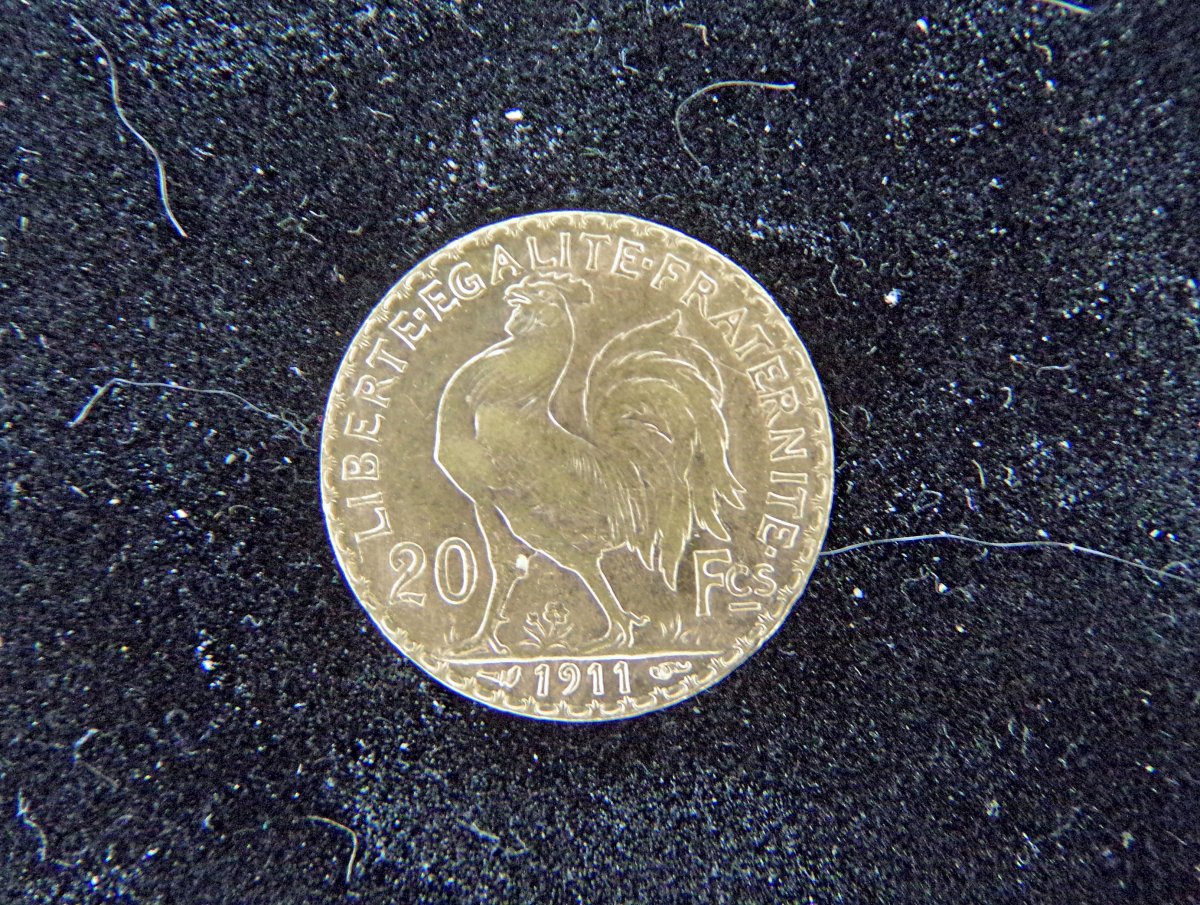20 francs or coq spl++ 1911
